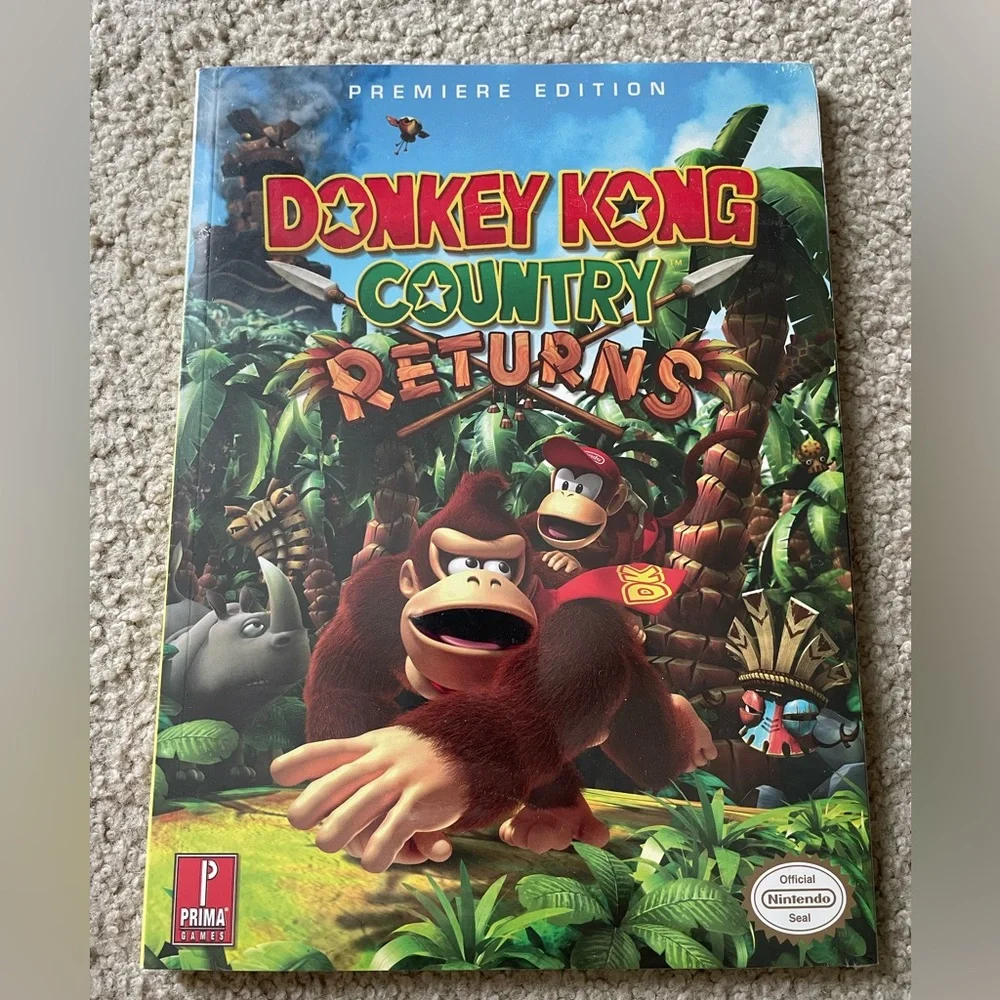 Nintendo Donkey Kong Country Returns Guide Book Sealed